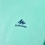 Флисовая кофта для походов детская бирюзовая Quechua 100