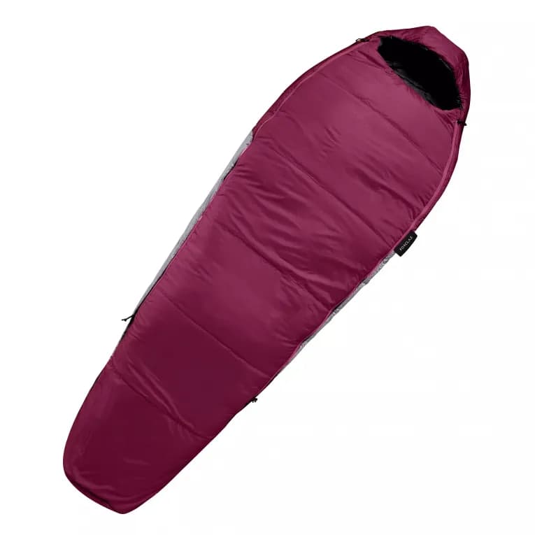 Спальный мешок на +5°C бордовый Forclaz Trek500