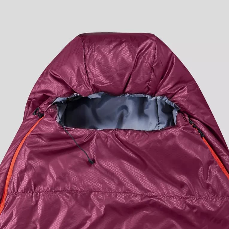 Спальный мешок на +5°C бордовый Forclaz Trek500