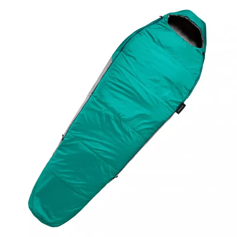 Спальный мешок на +10°C зелёный Forclaz Trek 500