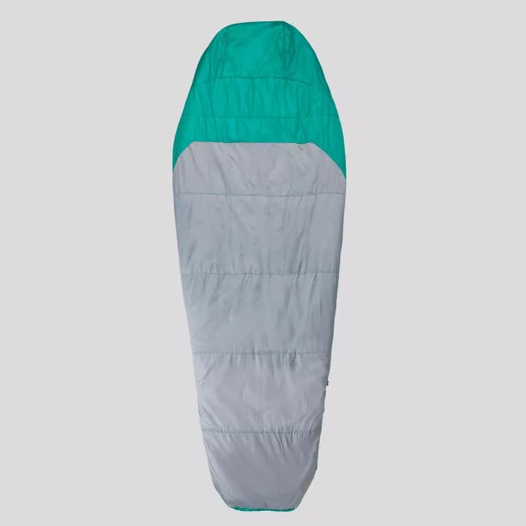 Спальный мешок на +10°C зелёный Forclaz Trek 500