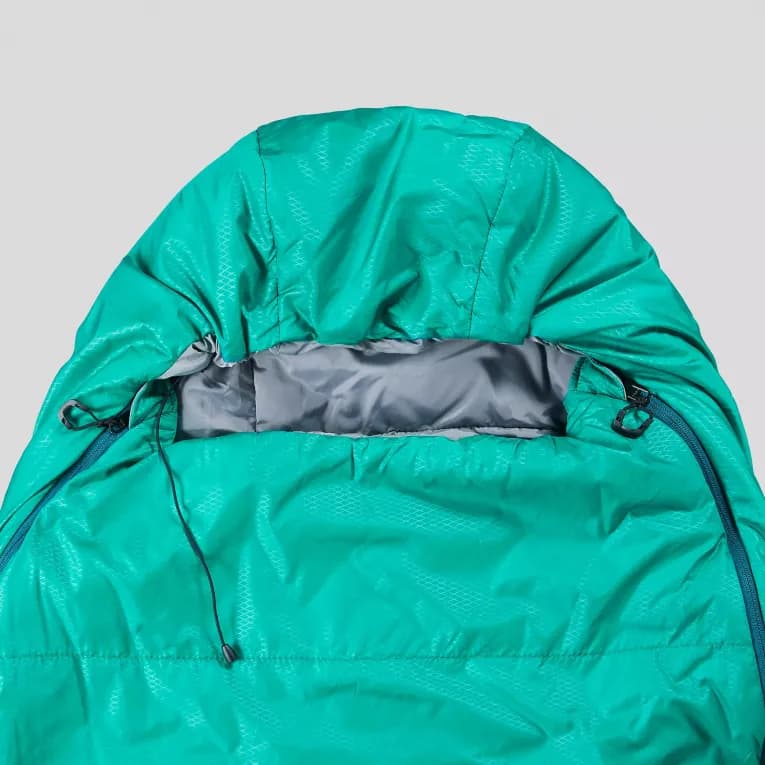Спальный мешок на +10°C зелёный Forclaz Trek 500