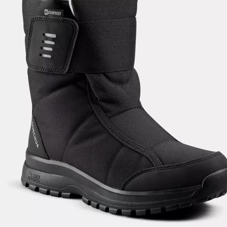 Сапоги зимние женские черные Quechua SH100 Scratch