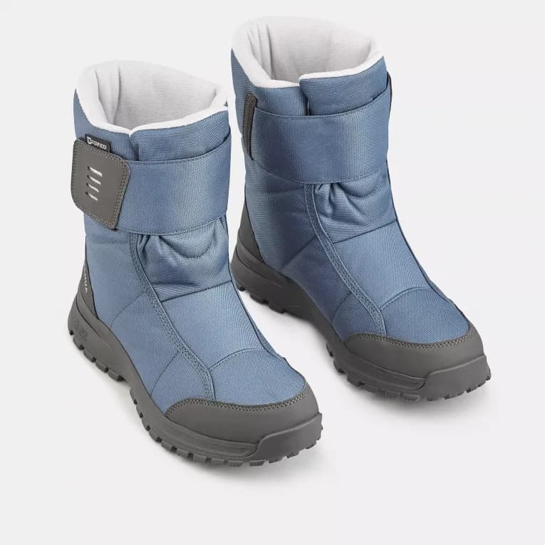 Сапоги зимние женские голубые Quechua SH100 Scratch