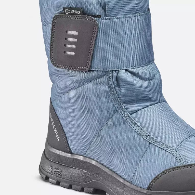 Сапоги зимние женские голубые Quechua SH100 Scratch
