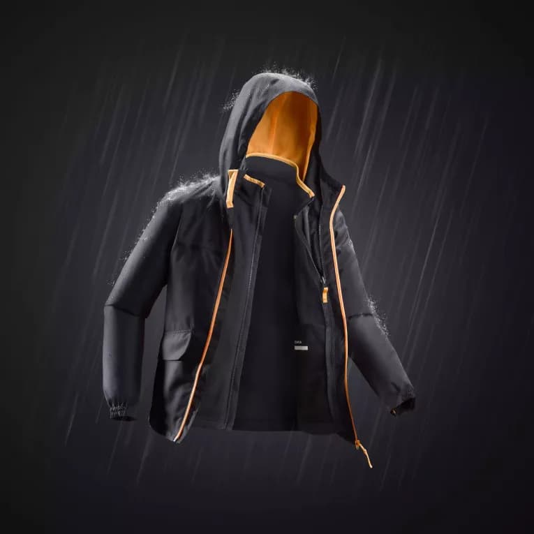 Зимняя куртка детская серая Quechua 100