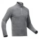 Джемпер флисовый мужской серый Quechua 100