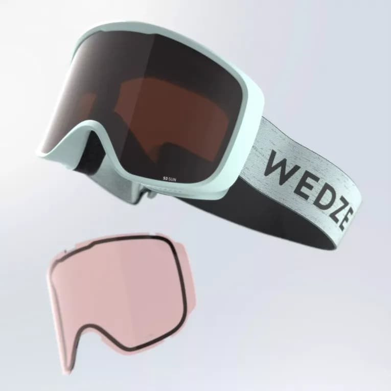 Маска горнолыжная белая Wedze G100