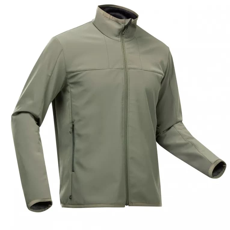 Куртка треккинговая мужская хаки Softshell Forclaz