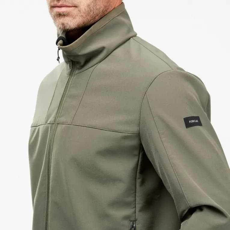 Куртка треккинговая мужская хаки Softshell Forclaz