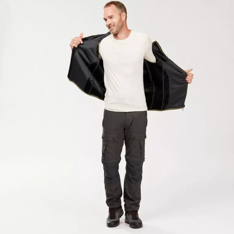 Куртка треккинговая мужская хаки Softshell Forclaz