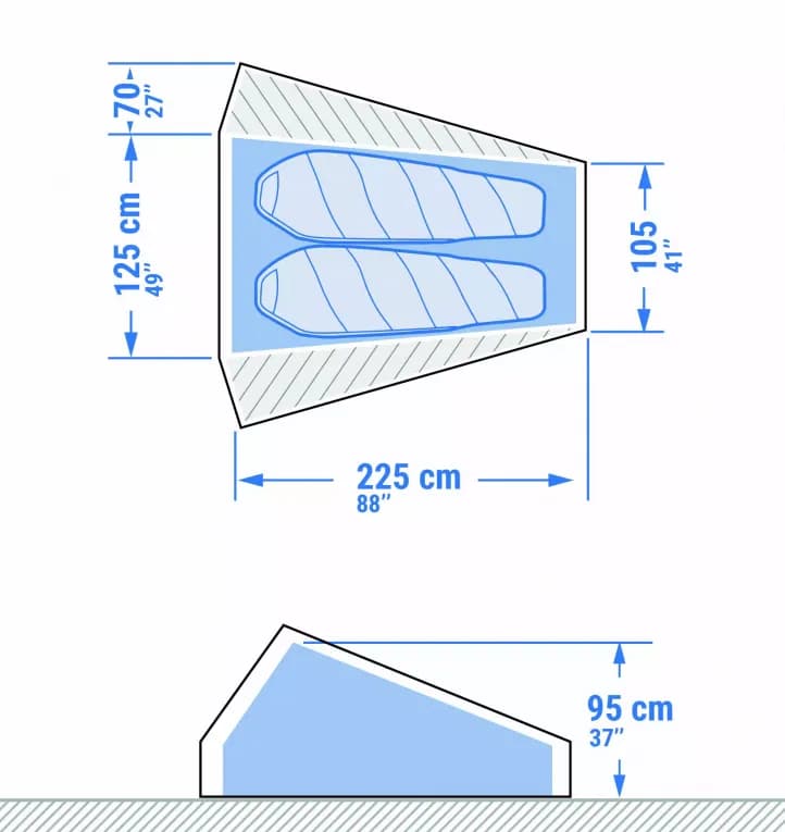 Палатка Forclaz TREKKIN TARP 900