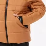 Куртка горнолыжная детская коричневая Wedze 300