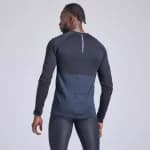 Лонгслив для бега бесшовный мужской черный Kiprun Care 500