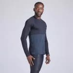 Лонгслив для бега бесшовный мужской черный Kiprun Care 500