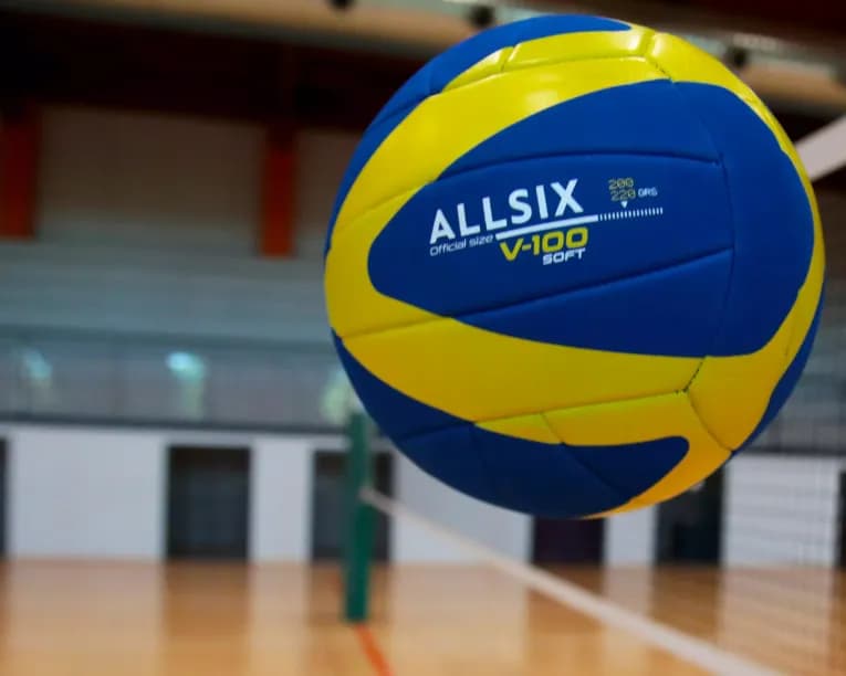 Мяч волейбольный жёлтый Allsix V-100 SOFT