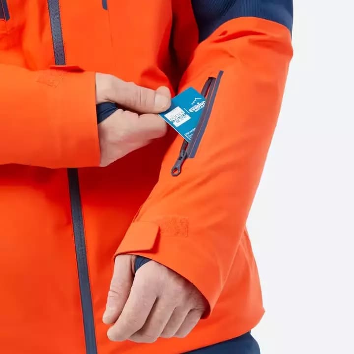 Куртка горнолыжная мужская оранжевая Wedze 700