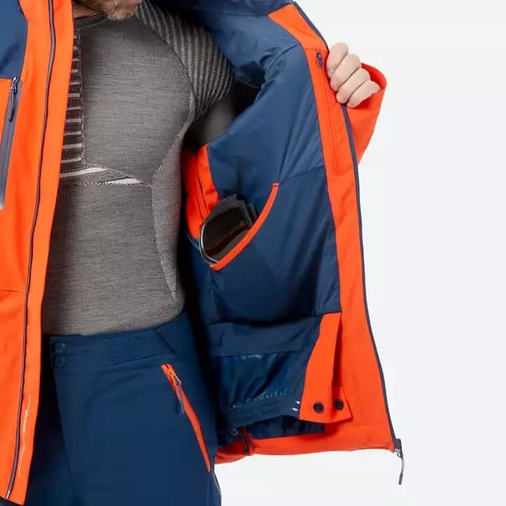 Куртка горнолыжная мужская оранжевая Wedze 700