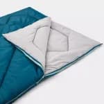 Спальный мешок для кемпинга двухспальный синий Quechua 500