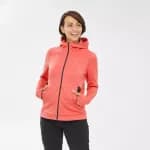 Толстовка флисовая женская оранжевая 500 Quechua