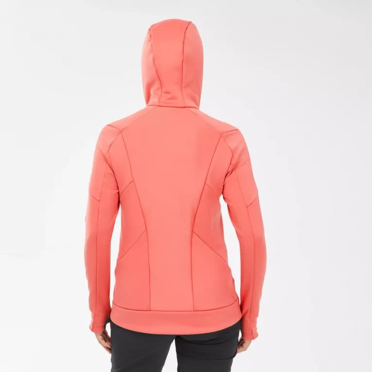Толстовка флисовая женская оранжевая 500 Quechua