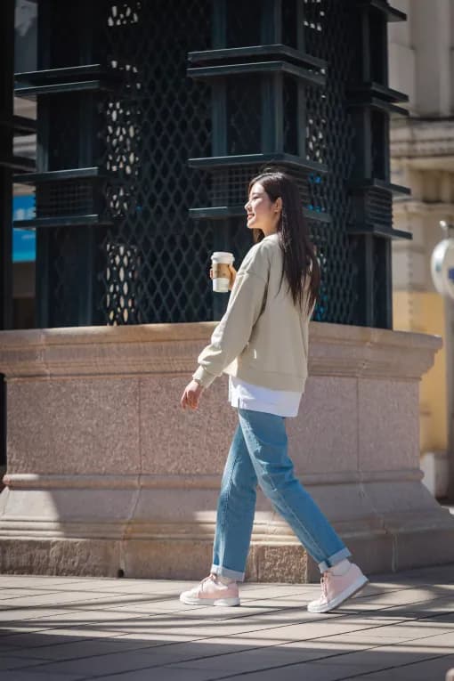 Кроссовки для ходьбы женские розовые Newfeel Activewalk Protect