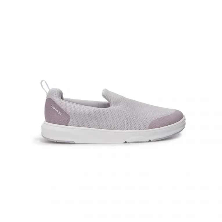 Кроссовки-слипоны для ходьбы женские серо-розовые Newfeel Activewalk Slip on