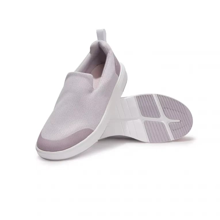 Кроссовки-слипоны для ходьбы женские серо-розовые Newfeel Activewalk Slip on