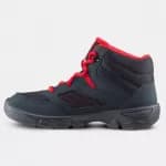 Кроссовки походные детские черно-красные MH100 MID Quechua