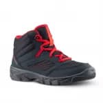 Кроссовки походные детские черно-красные MH100 MID Quechua