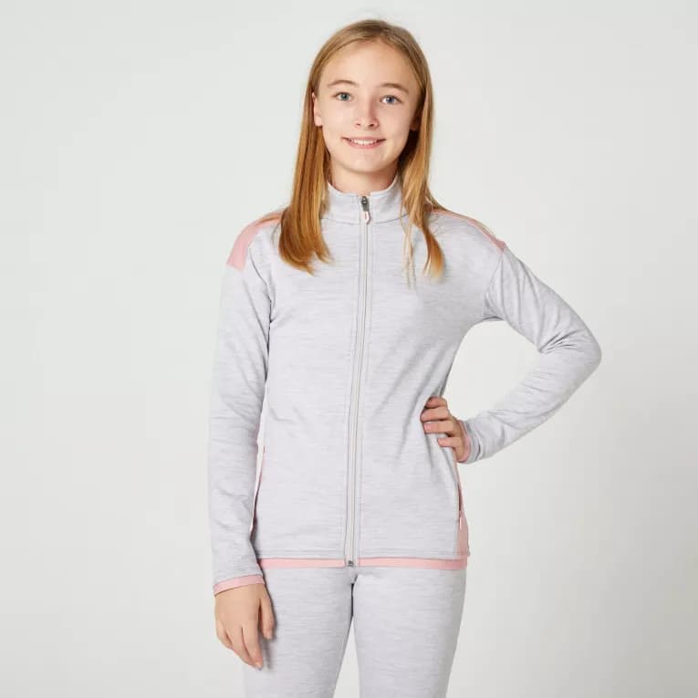 Спортивный костюм детский серо-розовый Domyos 500