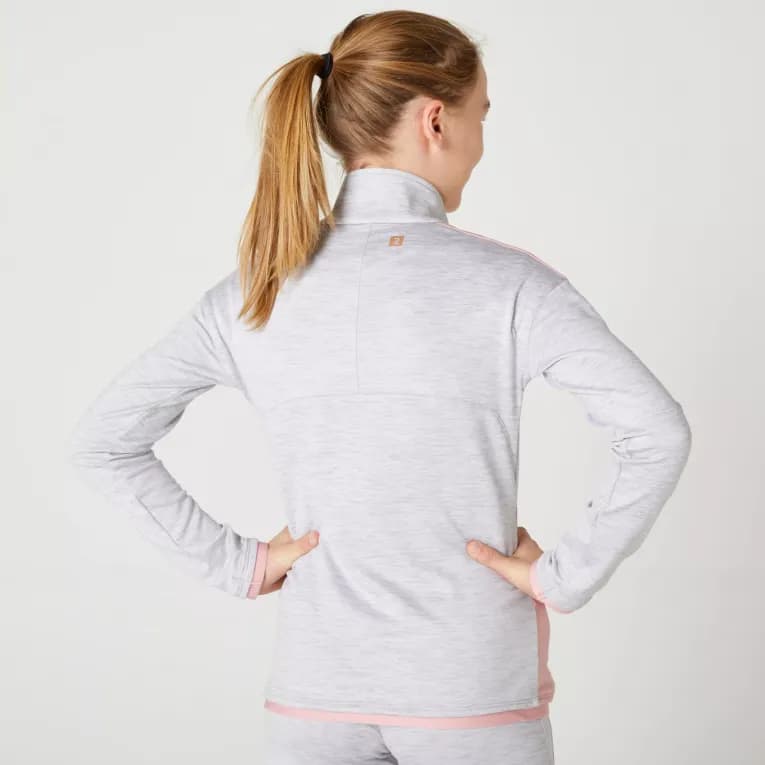 Спортивный костюм детский серо-розовый Domyos 500