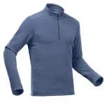 Джемпер флисовый мужской синий Quechua 100