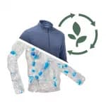 Джемпер флисовый мужской синий Quechua 100