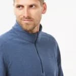 Джемпер флисовый мужской синий Quechua 100