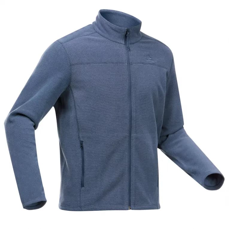Джемпер флисовый мужской синий Quechua 300