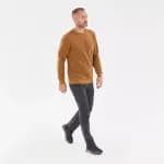 Джемпер походный мужской коричневый Quechua 300