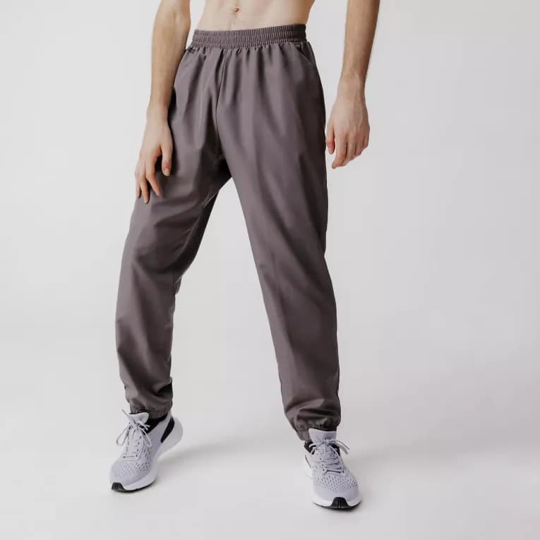Брюки для бега мужские черные Kalenji Run Dry