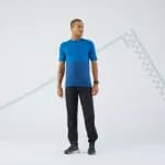 Брюки для бега мужские черные Kiprun 500
