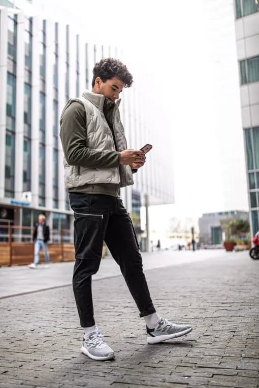 Кроссовки для ходьбы мужские серые Newfeel Actiwalk 500