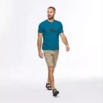 Футболка походная мужская синяя Quechua 500
