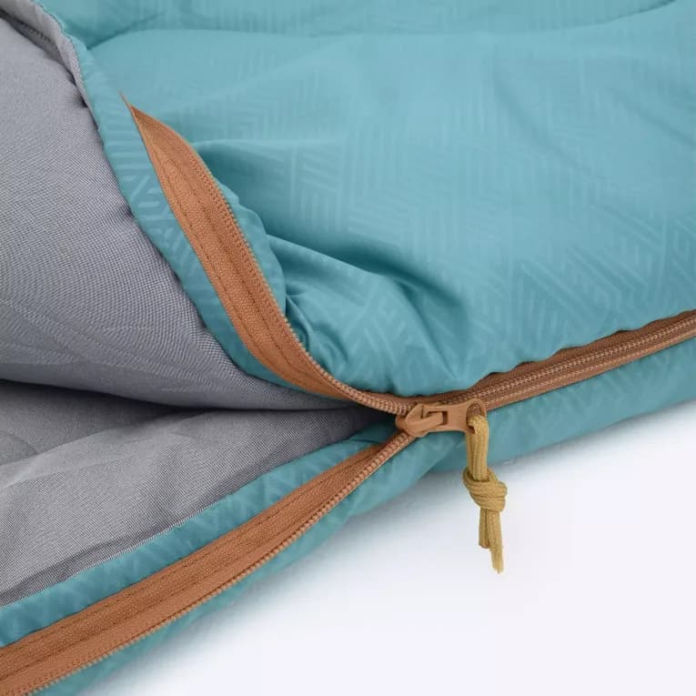 Спальный мешок кемпинговый 10°C бирюзовый Quechua Arpenaz