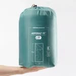 Спальный мешок кемпинговый 10°C бирюзовый Quechua Arpenaz