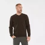 Джемпер походный мужской коричневый Quechua N150
