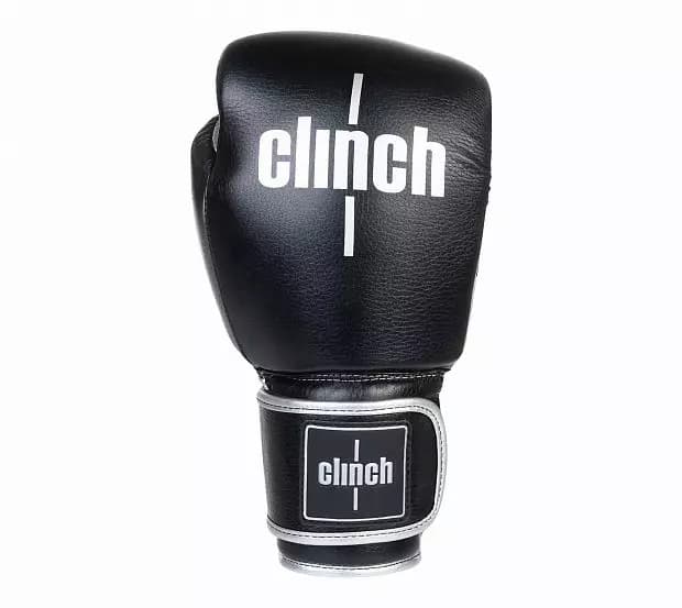 Перчатки боксёрские черно-серебристые Clinch Punch 2.0