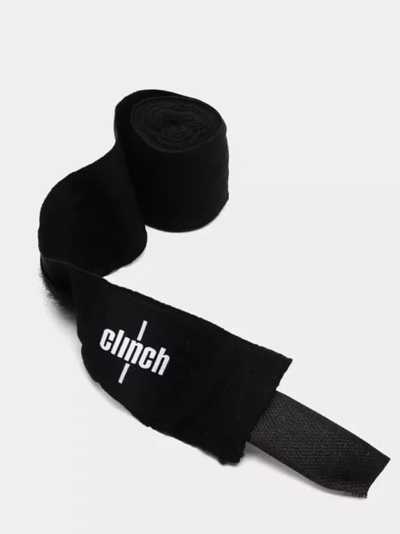 Бинты боксёрские черные Clinch Boxing Crepe Bandage Punch