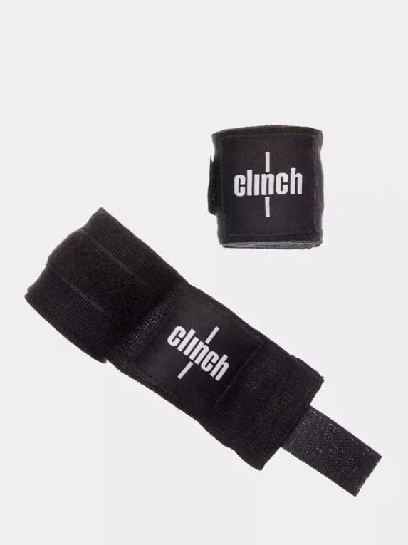 Бинты боксёрские черные Clinch Boxing Crepe Bandage Punch