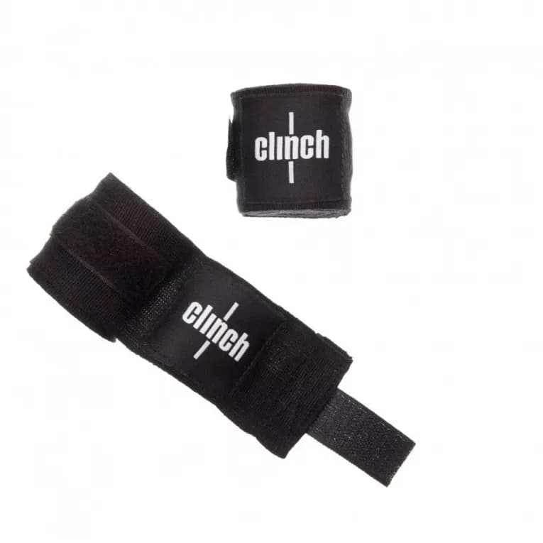 Бинты боксёрские черные Clinch Boxing Crepe Bandage Punch