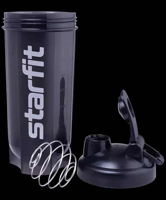 Шейкер с металлическим венчиком 0.7 л Starfit