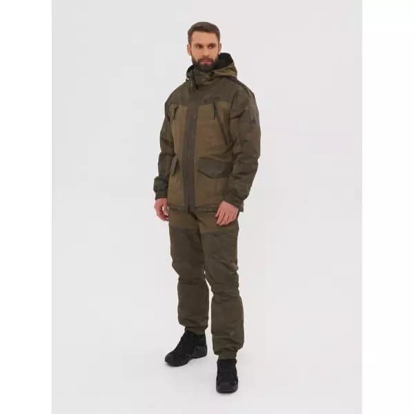 Костюм демисезонный Горка-Люкс Huntsman ткань Breathable Camo цвет Хаки